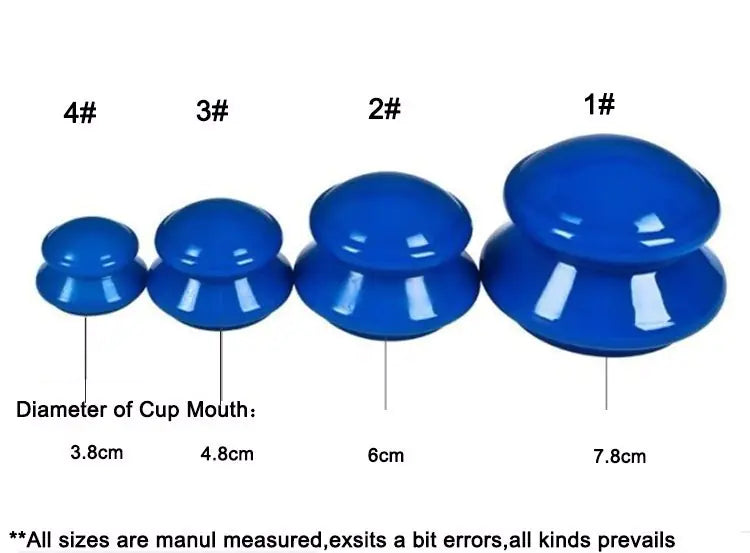 Silicone Vacuum Suction Cups for Massage Therapy