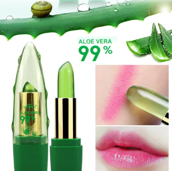 Aloe Vera Gel Color Changing Lipstick and Moisturizer