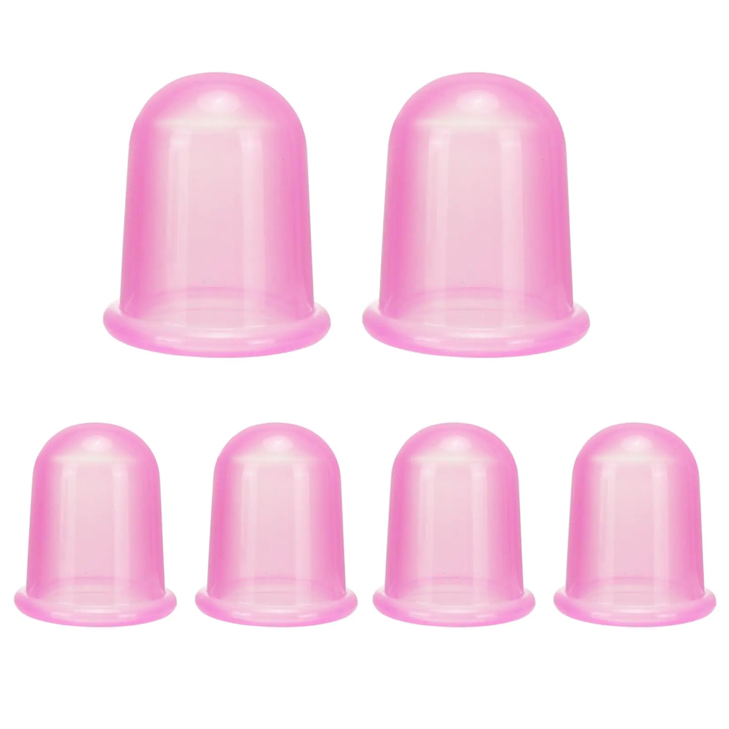 Excitsayno Silicone Cupping Therapy Set - Cupping Kit for Massage Therapy - Cellulite Remover Cupping Set - Anti Cellulite Cup Massager Vacuum Suction Massage Cups for Cellulite Reduction