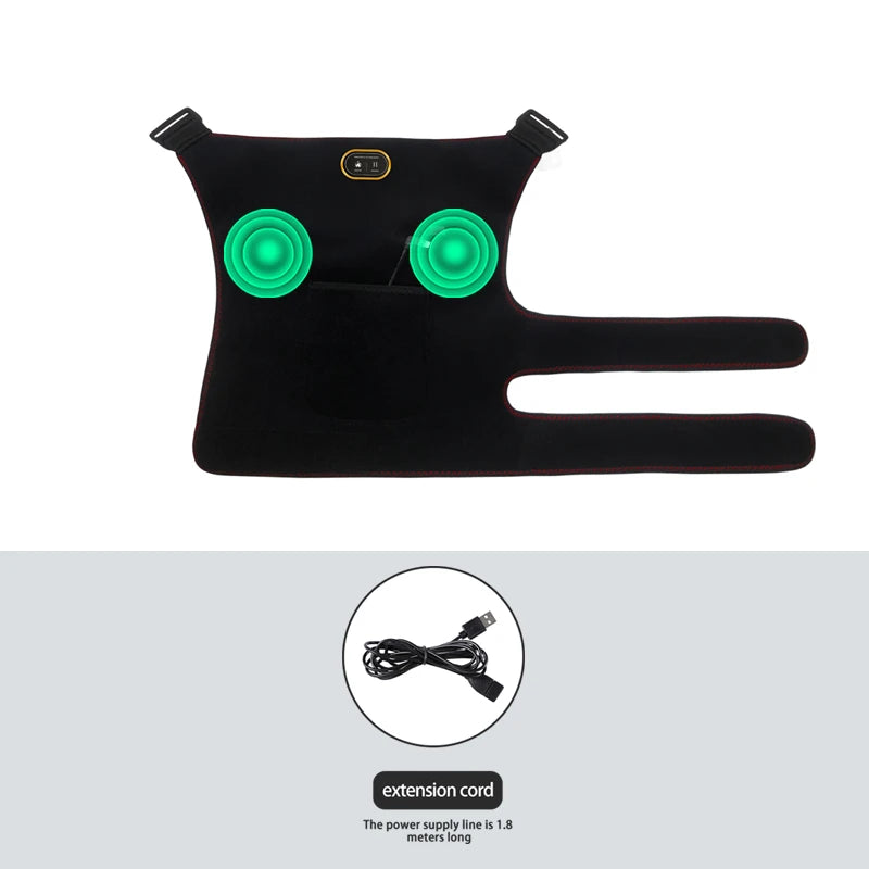 Hip Massager - 3-Gear Heat & Vibration, Relieves Muscle Soreness Pain,Arthritis, Aids Sports Recovery, for Fitness Fans &Seniors