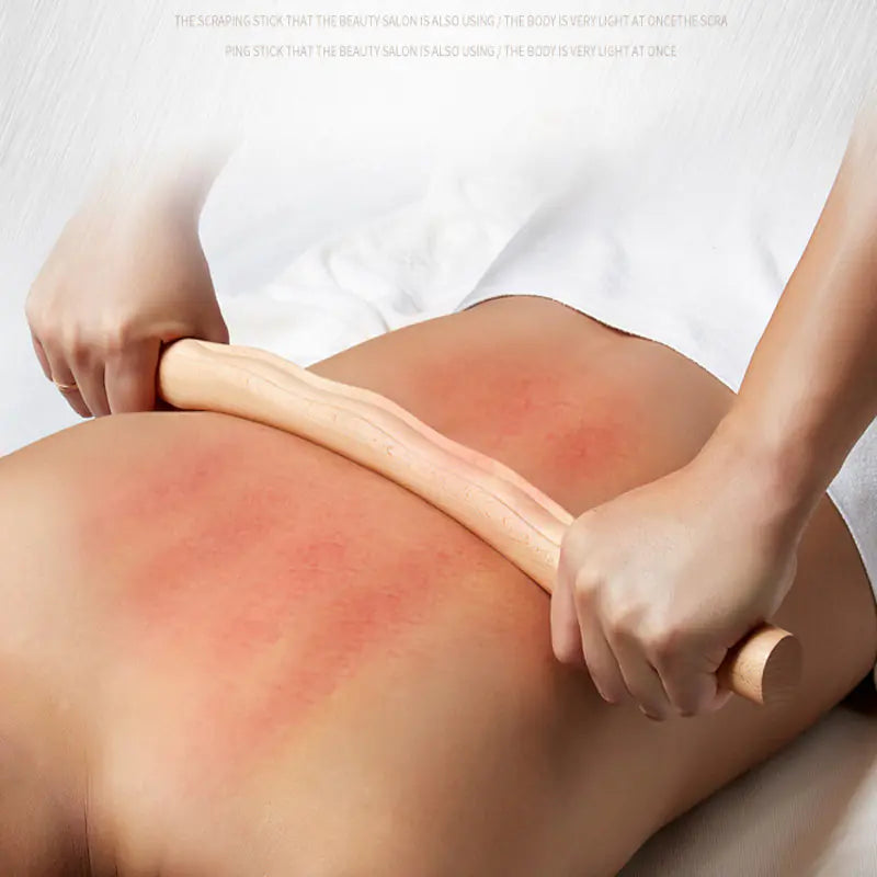 Beech Wood Massage Stick for Full Body Therapy