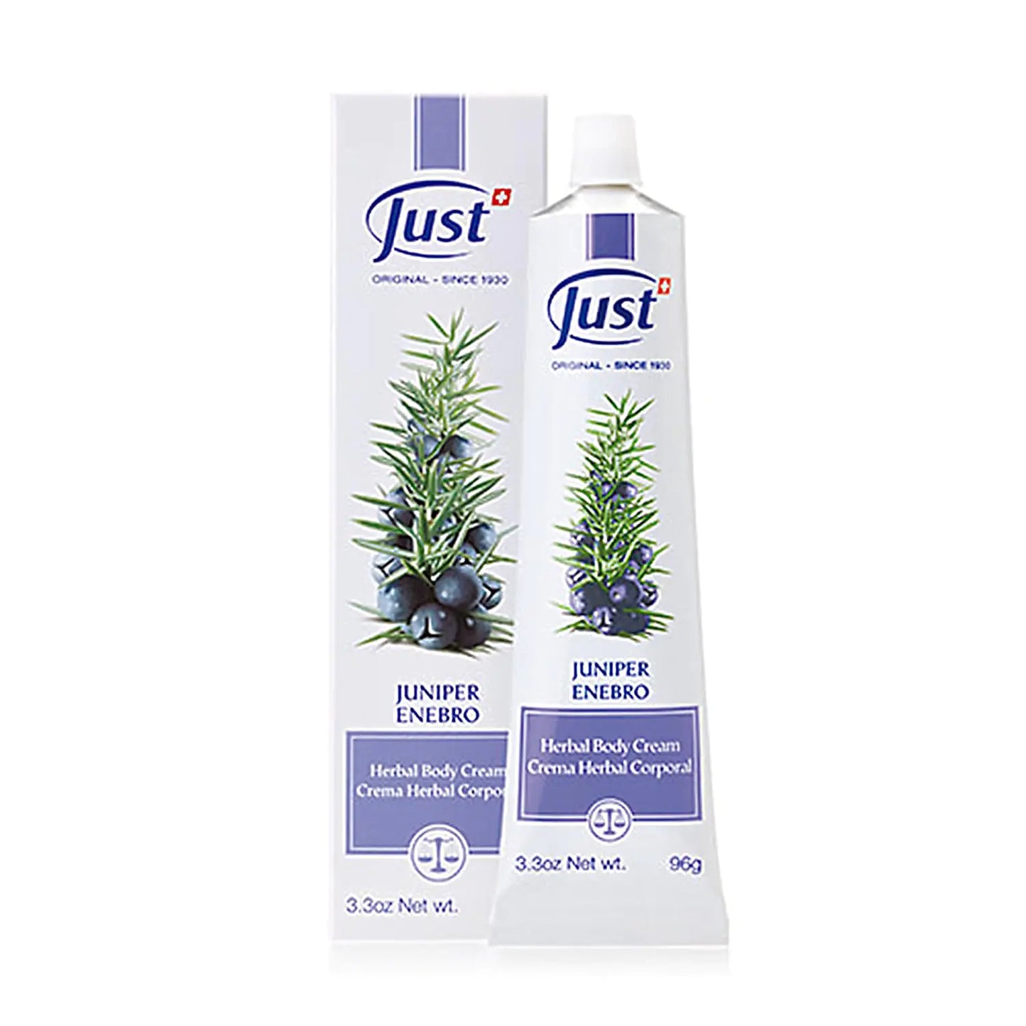 Juniper Massage Cream 96g. Soothes Muscle & Joint Pain. Pre-Workout & Post-Work Out Body Cream. Herbal Body Cream for Elderly People by Swiss Just.