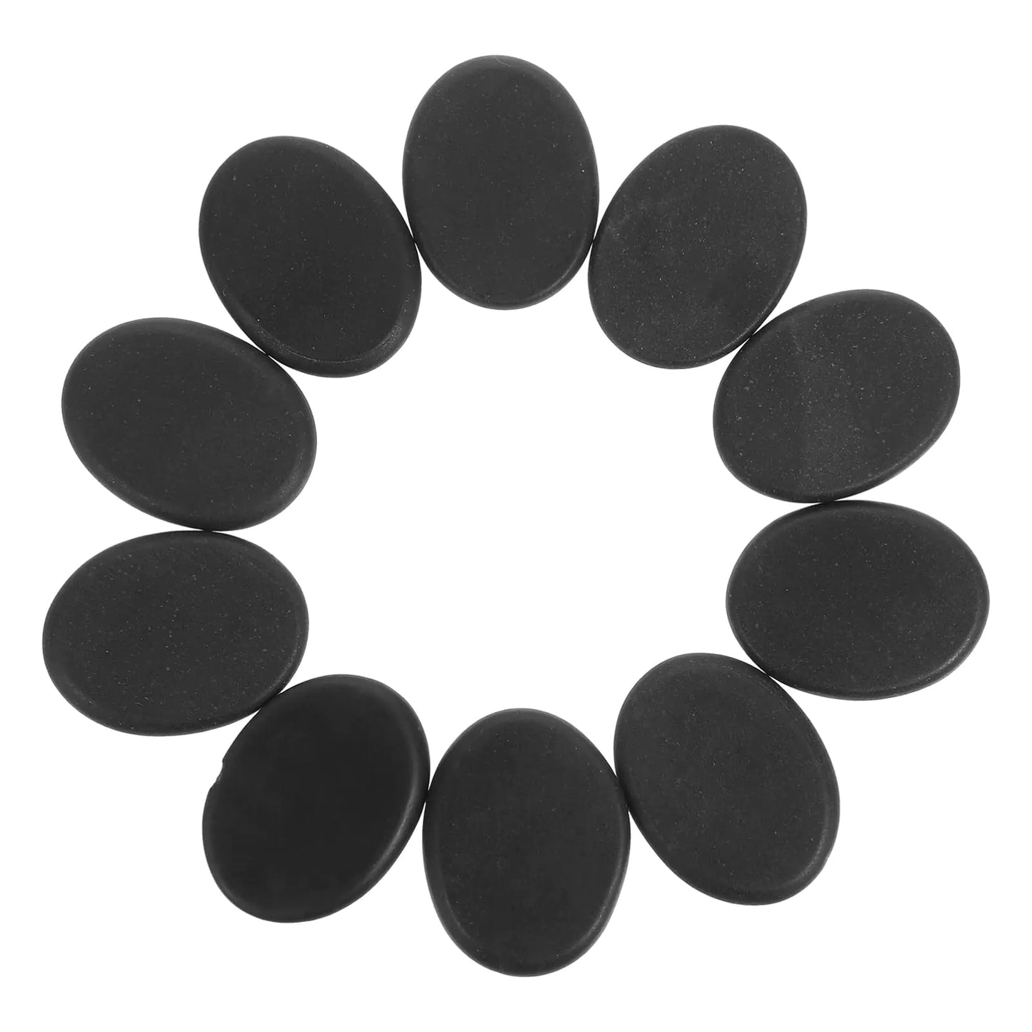 Hemoton Hot Stones for Massage10pcs Massage Energy Stone Hot Massage Stones Set Volcanic Stones Essential Oil Massage StonesHot Rocks Massage Stones for Spa Relaxing Healing