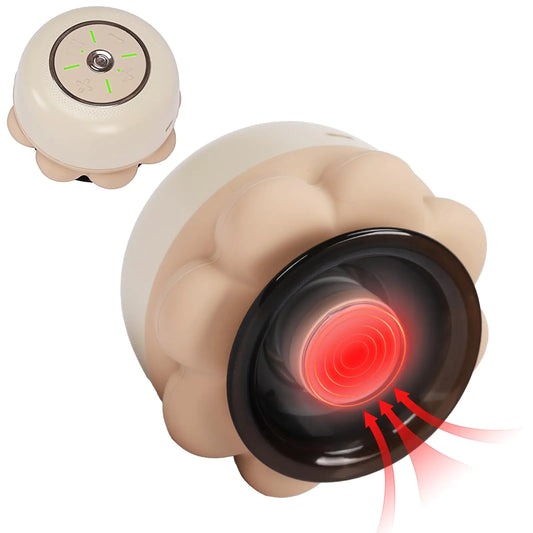 METIKO 4-in-1 Smart Cupping Therapy Massager Heat Therapy Vibration Massage Gua Sha Targeted Pain Relief Knots Aches Muscle Soreness Circulation Portable Electric Cupping Therapy Set