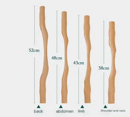 Beech Wood Massage Stick for Full Body Therapy