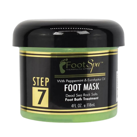 FOOT SPA - Cream Mask for Foot 4 Oz With Peppermint and Eucalyptus Oil - Pedicure Massage for Tired Feet and Body Hydrating Fresh Skin