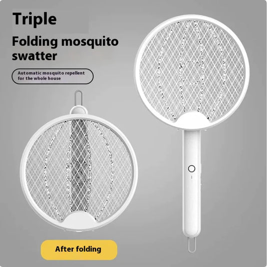 Rechargeable Electric Mosquito Swatter – High-Power Household Insect Zapper