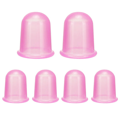 Excitsayno Silicone Cupping Therapy Set - Cupping Kit for Massage Therapy - Cellulite Remover Cupping Set - Anti Cellulite Cup Massager Vacuum Suction Massage Cups for Cellulite Reduction