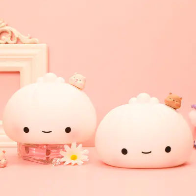 Creative Soft Silicone Baozi Night Light for Kids
