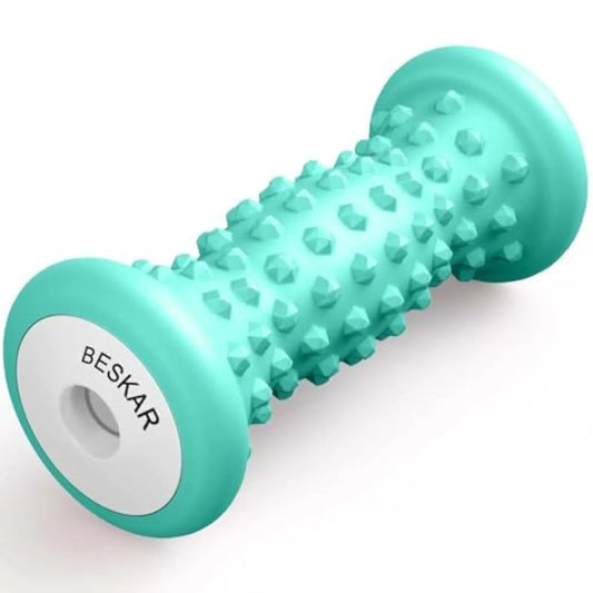 BESKAR Foot Massage Roller for Plantar Fasciitis Relief Portable Foot Roller to Deep Tissue Muscle Massage Foot Arch and Heel Pain Foot Trigger Point Therapy Reflexology Tool