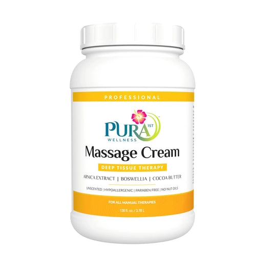 PURA 1st Deep Tissue Massage Cream Deep Tissue Cream Pura Massage Cream Deep Tissue Massage Cream for Physical Therapy Unscented Cream for Deep Muscle Recovery and Physical Therapy 128oz