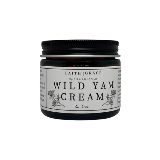 Faith and Grace Organics Organic Enriched Wild Yam Cream All Natural Made in the USA