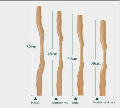 Beech Wood Massage Stick for Full Body Therapy
