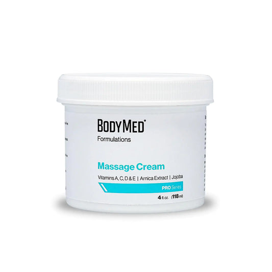 BodyMed Formulations Massage Cream 4 oz. – Fragrance-Free All-Natural Lotion for Massage Therapy – Leaping Bunny Certified – with Arnica Extract & Jojoba – Non-Staining & Paraben Free