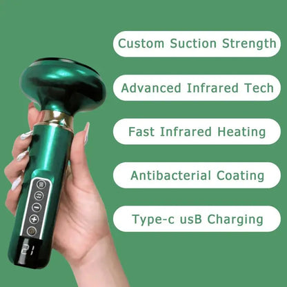 hot sale Anti Cellulite Massager Handheld Cellulite Massager Hot Compress Electric Suction Cup Massager For Leg Body Slimming