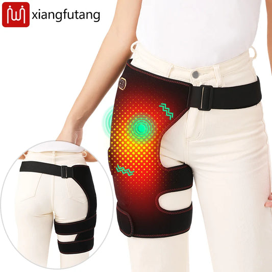 Hip Massager - 3-Gear Heat & Vibration, Relieves Muscle Soreness Pain,Arthritis, Aids Sports Recovery, for Fitness Fans &Seniors