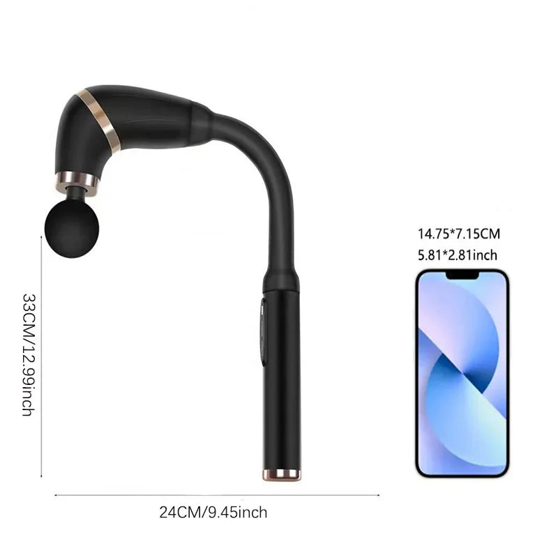 Handheld home massagers, massage guns with extended handles, and back massagers for relieving deep tissue pain