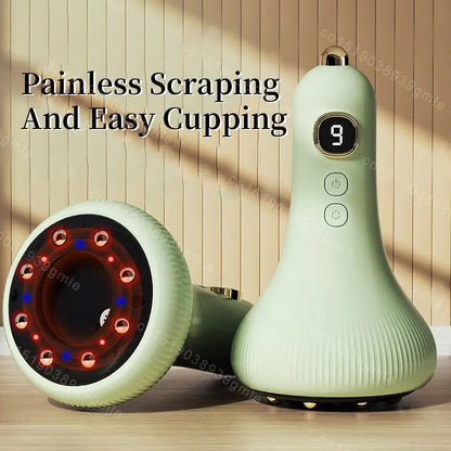 Smart Red Light Gua Sha Instrument Electric Cupping Massager Suction Scraping Lymphatic Dredging Fat Burner Body Shaping Massage