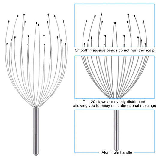 Head Massager Massage Claw Scalp Spa Fine Workmanship Long-lasting Massaging Tool Convenience Simple Operation