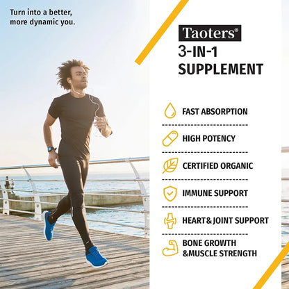 Vitamin D3 K2 Liquid Drops, Vitamin D, K, MCT Oil & Omega 3, Bone, Heart, Joint & Muscle Support Dietary Supplement, Non-GMO
