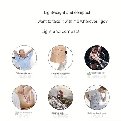 1 Massage Gun, Handheld Deep Muscle Massager for Body, Back, and Neck Pain, Ultra-Compact and Elegant Design, High Torque Drive, 6 Modes and 6 Gears