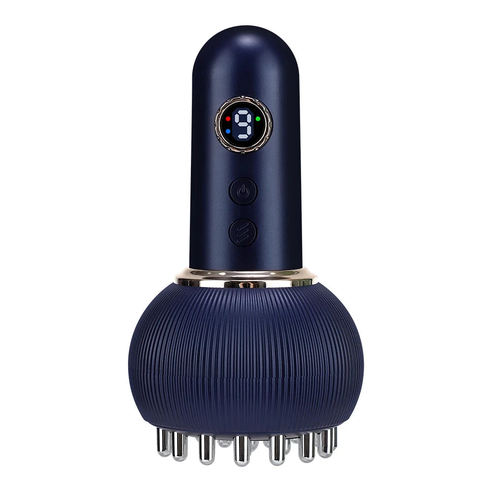 Wireless Guasha Massager Body Shaping Heating Scraping Brush Drainage Machine Fat Burner Rechargeable