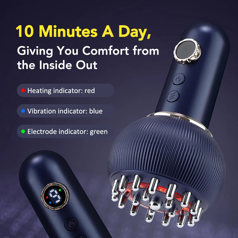 Electric Meridian Brush Vibration Massage Constant Temperature Heat Beauty Salon Electric Meridian Brush Household Use