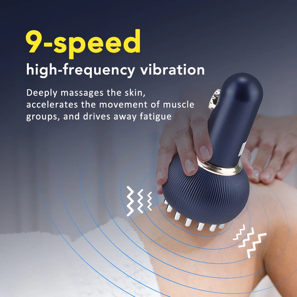 Electric Meridian Brush Vibration Massage Constant Temperature Heat Beauty Salon Electric Meridian Brush Household Use