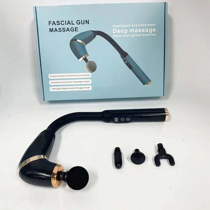 Handheld home massagers, massage guns with extended handles, and back massagers for relieving deep tissue pain
