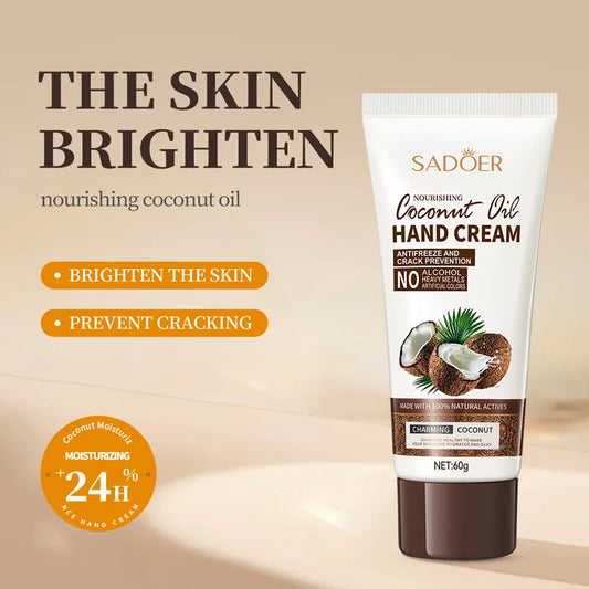60g Coconut Hand Cream Hands Creams Handcream Anti-Drying Crack Nourishing Moisturizing Firming Hands Skin Care For Women