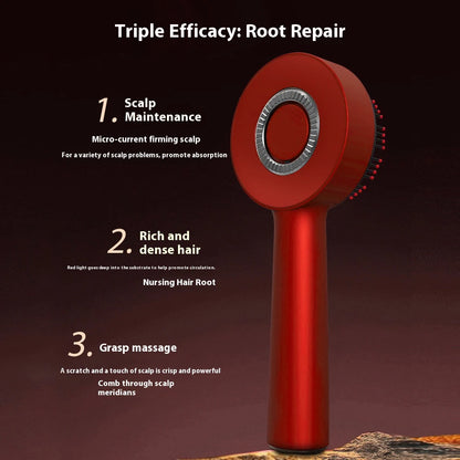 Deep Kneading Masssage Comb, Red Light Therapy Scalp Massager, Hair Growth Massage Scalp Brush, Head Medicine Applicator