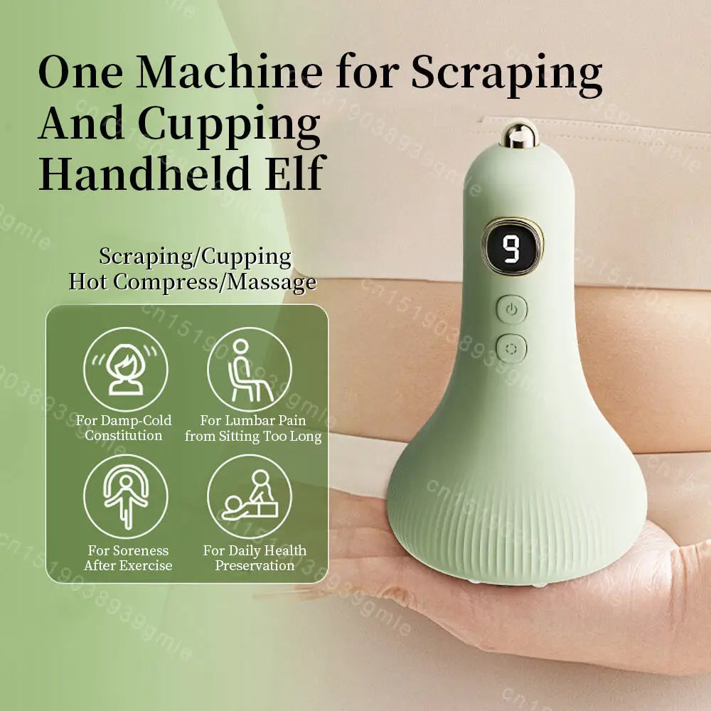 Smart Red Light Gua Sha Instrument Electric Cupping Massager Suction Scraping Lymphatic Dredging Fat Burner Body Shaping Massage