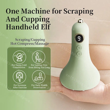 Smart Red Light Gua Sha Instrument Electric Cupping Massager Suction Scraping Lymphatic Dredging Fat Burner Body Shaping Massage