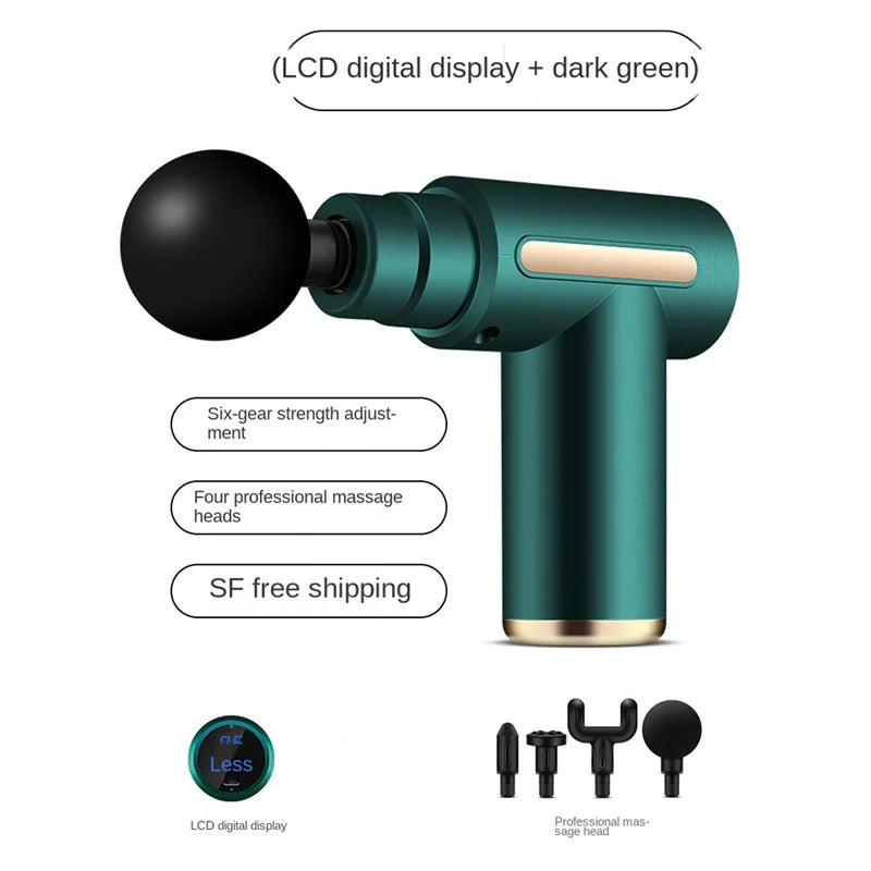 1 Massage Gun, Handheld Deep Muscle Massager for Body, Back, and Neck Pain, Ultra-Compact and Elegant Design, High Torque Drive, 6 Modes and 6 Gears