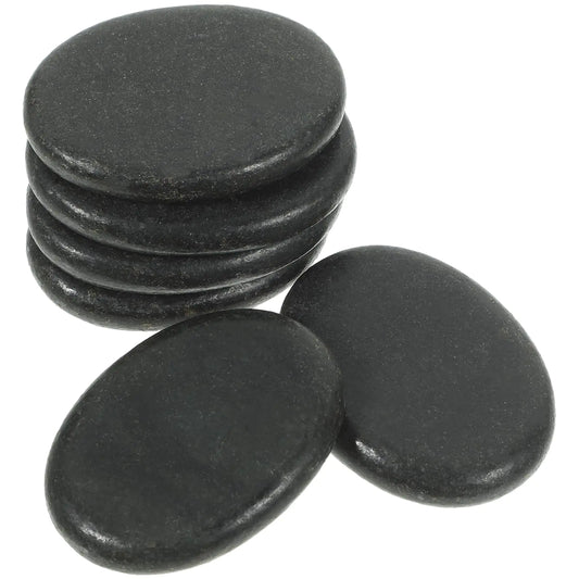 Ciieeo Guasha Massage Stones 6Pcs Massage Stones Hot Massage Stones Essential Hot Stones for Massage Hot Rocks Massage Stones for Relaxing Healing Smooth Natural Massage Stones