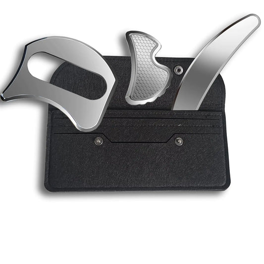 UiiBYUii GuaSha Massage Scraper Tool SetMuscle Scraper Tool KitScraping Massage Tools for Physical TherapyScar Tissue Tool Myofascial Release Tools & IASTM Tools(UII-DBC)