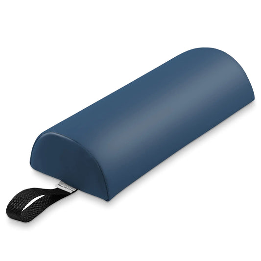 Saloniture Half Round Neck Massage Table Bolster Pillow Pad - 13 x 6 x 3 Inch - Blue