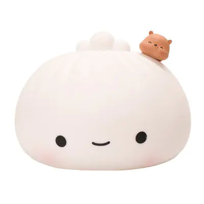 Creative Soft Silicone Baozi Night Light for Kids